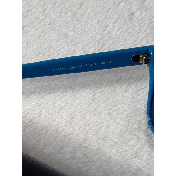 BURBERRY B 4140 Sunglasses 3390/80 55-18 140 2N Teal Blue Square Rectangular Blue Burberry Unisex Sunglasses BURBERRY B 4140 Sunglasses  main image 3